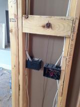 Sheetrock - back of sink wall in kitchen looking into pantry