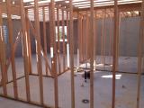 Framed Basement under Music Room and Kitchen