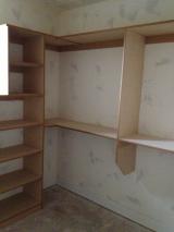 Master closet view from door