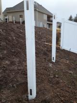 Fence posts at back right small section