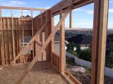 Standing in master bedroom looking out back window