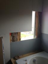 Sheetrock - Master bathroom