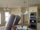 Kitchen pendants hanging