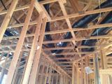 Heating and air conditioning tude in roof