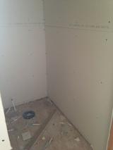 Sheetrock - Master bathroom Toilet
