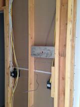 Electrics in upstairs hallway back of main bathroom