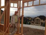 Steve just loves this house, he wishes he was actually hammering nails in and putting it together