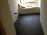 Sealing floor now dry ready for tiling