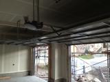 Garage doors in place