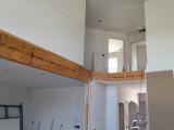 Sheetrock lounge and landing