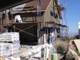 Scaffolding up for stuco