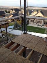 Top deck and scaffolding