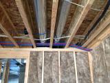 Basement ceiling under kitchen