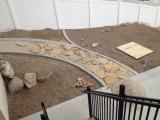 Pathway to left side of house