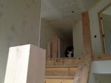 Maizie checks out the banisters