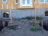 Foundations for the deck columns have been poured