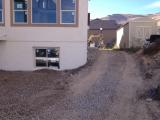 Grading right back of property