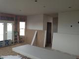 Sheetrock - looking into pantry door in centre