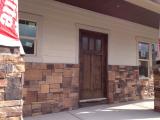 Front rock work completed