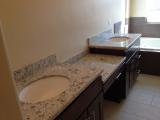Master bath granite fitted