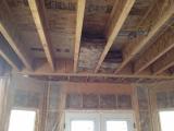 Insulation in ceiling of nook
