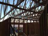 Trusses view from laundry room