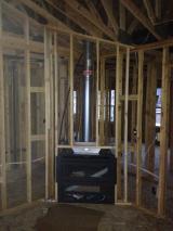 Heater in master bedroom framed - front view