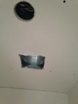Sheetrock - Master toilet roof