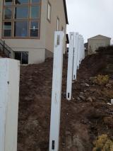 Fence posts from back right