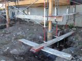 Foundations nof both columns for deck