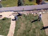 More laying the sod