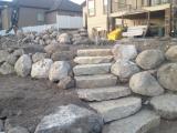 Steps from fire pit