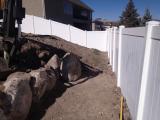 Lower rock wall