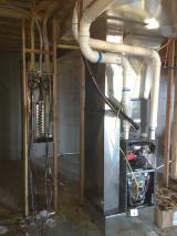 Electric panel and furnis in basement