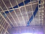 Ducting above lounge