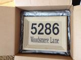 House number plate delivered today to us