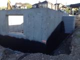 Damp Proofing - View from Back - Pink Marks show where earth is to come