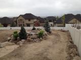 Right side of house looking down to fruit trees
