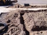 Sprinkler trenches for frontage