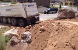 Dumper Driving Away