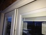 French Doors detail of trim from ourside deck