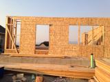 Framed walls front view