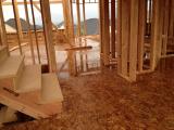Main floor with water after heavy rain last night