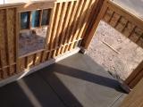 Single Garage Floor viewed from  master walk in closet window