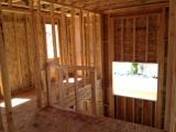 Laundry on left and downstairs on right