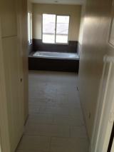Painting completed master bathroom