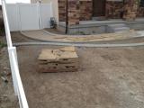 Front left side of house pathway
