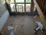 Sheetrock - view from upstairs hallway