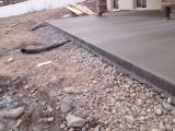 Drain hose from under concrete pad