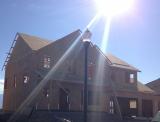 House and Lampost in sun light